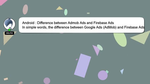 Android : Difference between Admob Ads and Firebase Ads смотреть онлайн