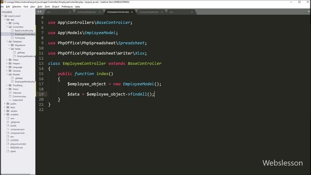 Export Mysql Data to Excel in Codeigniter 4 using PHPSpreadsheet смотреть онлайн