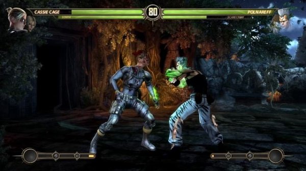 Игра за Sonya Blade Purple MK4 & Cassie Cage MKX в Mortal Kombat Komplete Edition на PC Expert в 4K