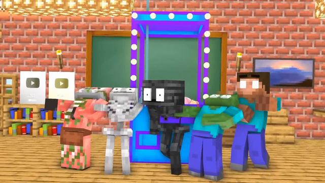 Titan RAINBOW EPISODE Monster School : Herobrine and Zombie and Skeleton - Minecraft Animation смотреть онлайн