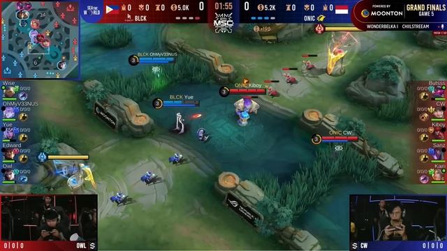 РУ | ГРАНД-ФИНАЛ MSC 2023 | BLCK Vs ONIC | ИГРА 5