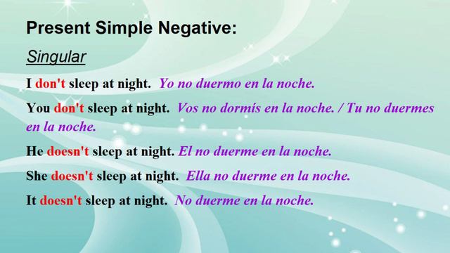 Presente simple en inglés - "DO" o "DOES"? смотреть онлайн