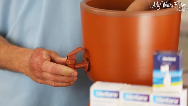 Stefani 5L Terracotta Benchtop Gravity Water Purifier смотреть онлайн