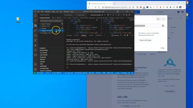 How to make your website live with Bitbucket and Visual Studio Code смотреть онлайн