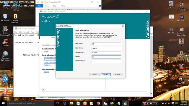 How to Install Auto CAD 2007 on windows 7, 8, 8 1 & 10 on 32 bit or 64 bit смотреть онлайн