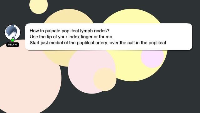 How to palpate popliteal lymph nodes? смотреть онлайн