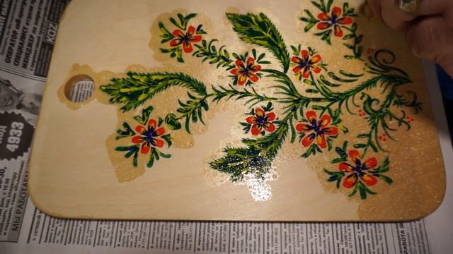 Пишем гуашью на доске цветы обзор - 3 смотреть онлайн