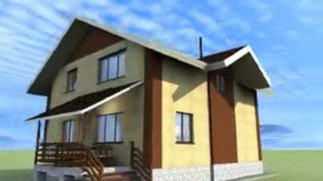 Кирпичный дом 150 м2 с мансардой. смотреть онлайн