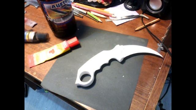 Нож Керамбит из бумаги