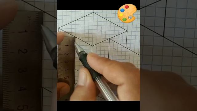 How to Draw Geometric figure and cubes смотреть онлайн