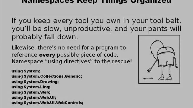 Tutorial 1 : Namespaces смотреть онлайн