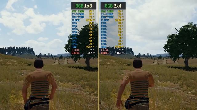 PUBG 8GB RAM (Single Channel Vs. Dual Channel)