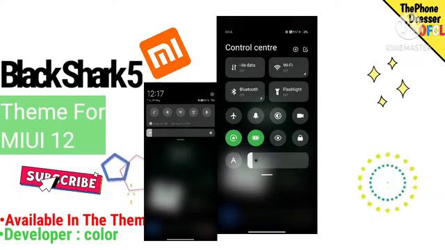 Black Shark 5 Theme For MIUI 12 |By Color|Xiaomi Devices