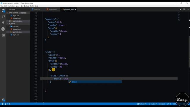 Particles Animation Effect Using Javascript (Sourcecode) - Particles.js смотреть онлайн