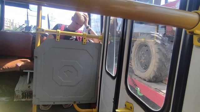 Поездка на автобусе ПАЗ 32054 по маршруту №9 ( Красноярск) смотреть онлайн