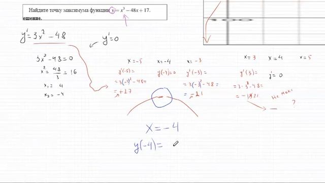 Производная, экстремумы и точки перегиба смотреть онлайн