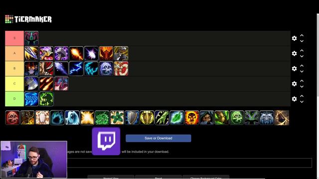 10.2 TIER LIST FOR M+ (ALL SPECS) смотреть онлайн