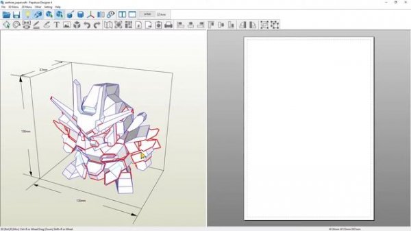 Blender to Pepakura Designer Workflow | 3D Model to Papercraft Workflow | Earthree Gundam Papercraf
