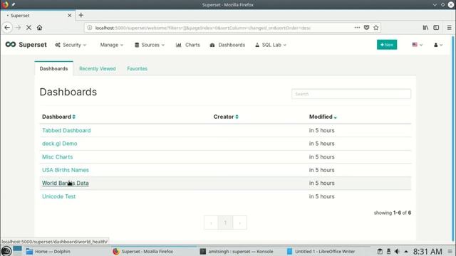Apache Superset (Preview only) running on OpenSuse смотреть онлайн