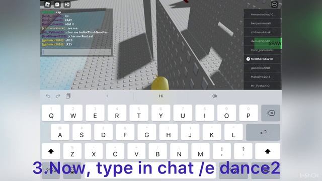 How to do the /e dance2 glitch in roblox смотреть онлайн