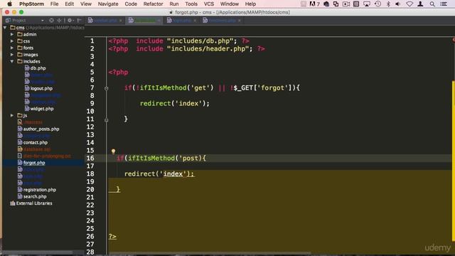 5 Forgot password checking form values - FEATURE - FORGOT PASSWORD SYSTEM- PHP COURSE CMS PROJECT смотреть онлайн