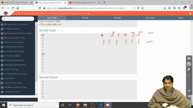 Sum of two arrays | Question смотреть онлайн
