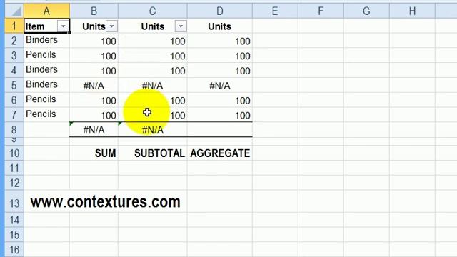 Sum Filtered Excel Table with AGGREGATE or SUBTOTAL смотреть онлайн
