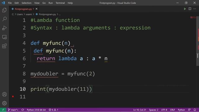 Python in Arabic for Beginners [Lambda Function] #44 смотреть онлайн