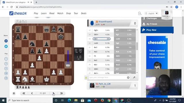 Path to GM Game 1: Crushing the Caro Kann Defense with White Bishop Sacrifice смотреть онлайн