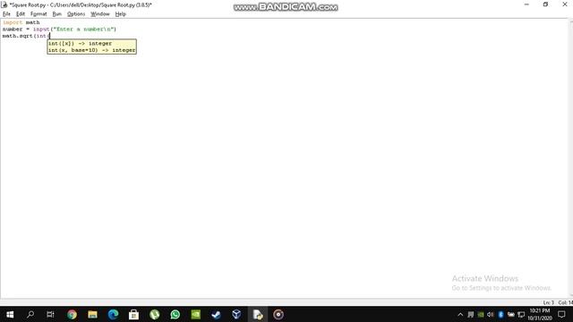 How to make a program that calculates the square root of a number with Python смотреть онлайн