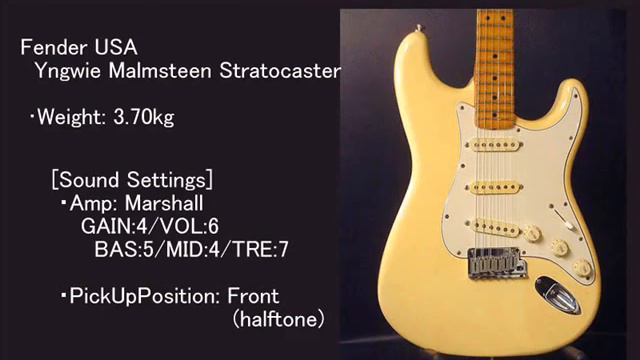 [GUITAR CRAFT]Fender USA　Yngwie Malmsteen Stratocaster DEMO PLAY смотреть онлайн
