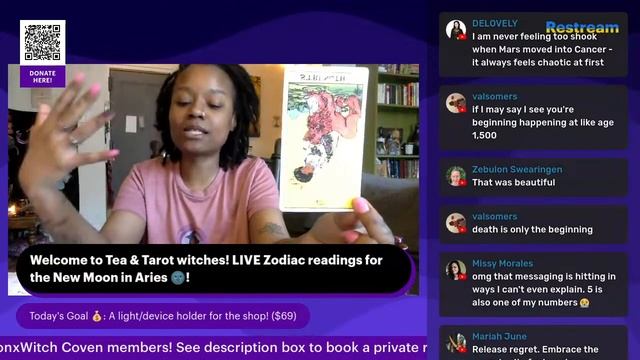 Tea & Tarot | LIVE Zodiac Tarot Readings | New Moon in Aries 2023 смотреть онлайн