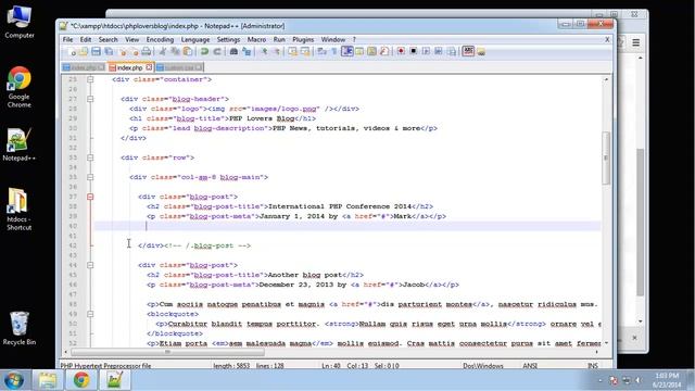 Learn how to create a PHP Lovers Blog using PHP and MySQL - Part 2 смотреть онлайн