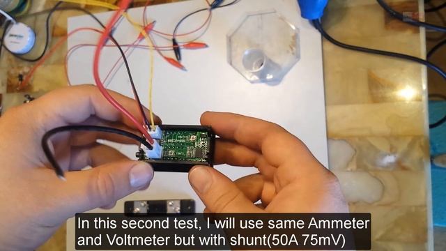 Digital Voltmeter Ammeter DC 100V 10A Shunt 50A Test Wiring