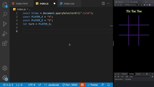 How to Build Tic Tac Toe with JavaScript, HTML and CSS - Tutorial смотреть онлайн