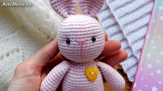 Амигуруми: схема Зайчик Малютка. Игрушки вязаные крючком - Free crochet patterns. смотреть онлайн