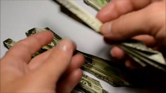 Quick Money Flower Origami Dollar Folded Tutorial DIY Decoration смотреть онлайн