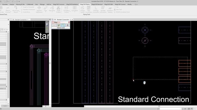MagiCAD for Revit - Detailed Standard Connection смотреть онлайн