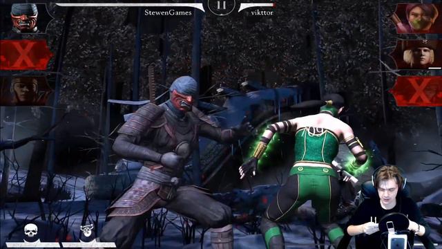 ИГРАЮ СТАРОЙ ШКОЛОЙ ПРОТИВ ЭЛИТЫ (ПАК 360) || MORTAL KOMBAT X MOBILE смотреть онлайн