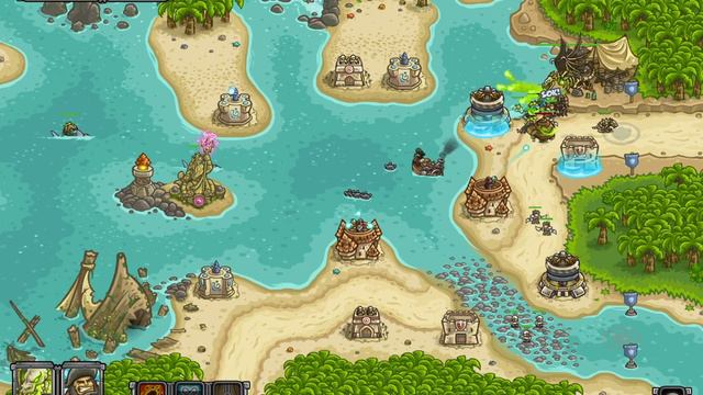 Kingdom Rush Frontiers : Veteran : Campaign : 21 Storm Atoll смотреть онлайн