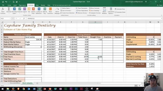 Excel 2016 - MIN Function - How to Use the Minimum Function and Formula in MS - Functions & Formula смотреть онлайн