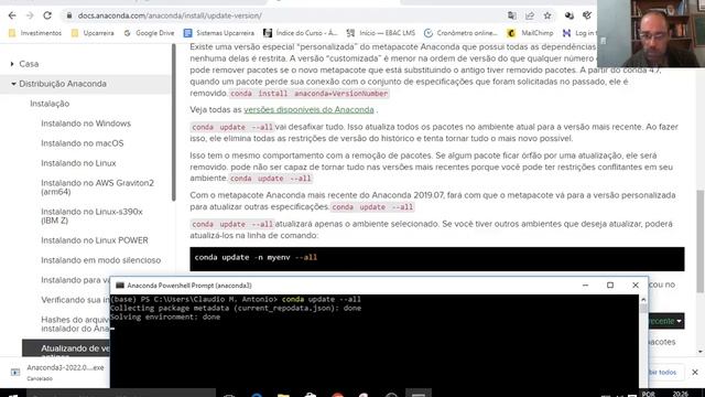Curso Analise de Dados | Como Atualizar o Anaconda e Jupyter Notebook смотреть онлайн