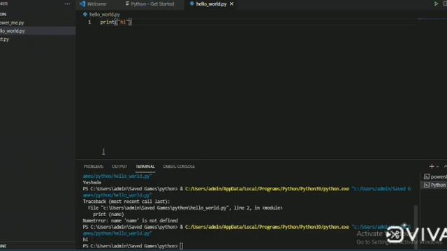 'Hello World' program in python смотреть онлайн