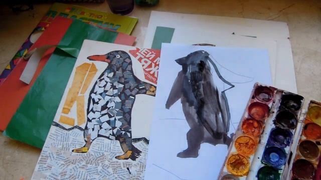 Урок по декоративно-прикладному искусству .Тема :"Коллаж".Мое любимое животное смотреть онлайн