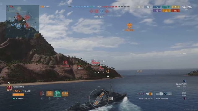 World of Warships: Legends_textbook destroyer game play смотреть онлайн