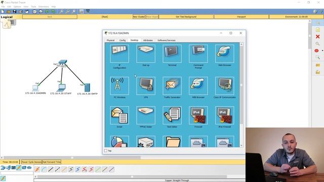 Setting up SMTP Server - Cisco Packet Tracer смотреть онлайн