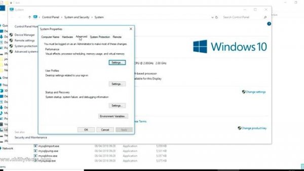 'mysql' is not recognized as an internal or external command, operable program or batch file.