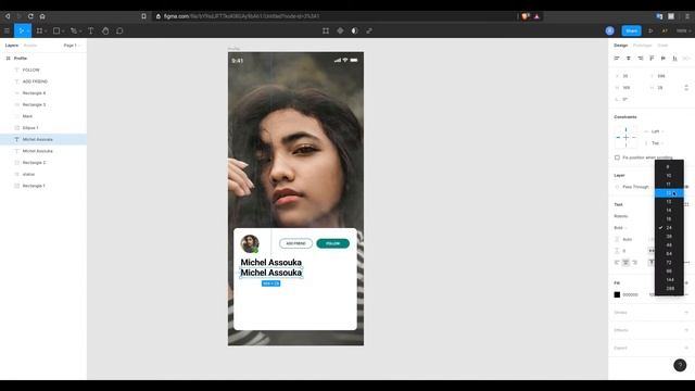 Figma UI/UX Design Mobile Profile - Speed Design смотреть онлайн