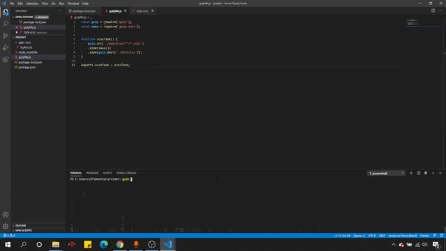 Gulp - Podstawowa konfiguracja task runnera, HTML/CSS/JS смотреть онлайн