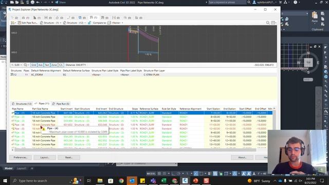 Using Project Explorer to Swap Parts, Set Reference Surface & Verify Rule Violations in Civil 3D смотреть онлайн